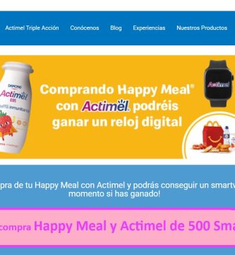 Sorteo por compra Happy Meal y Actimel de 500 SmartWatch