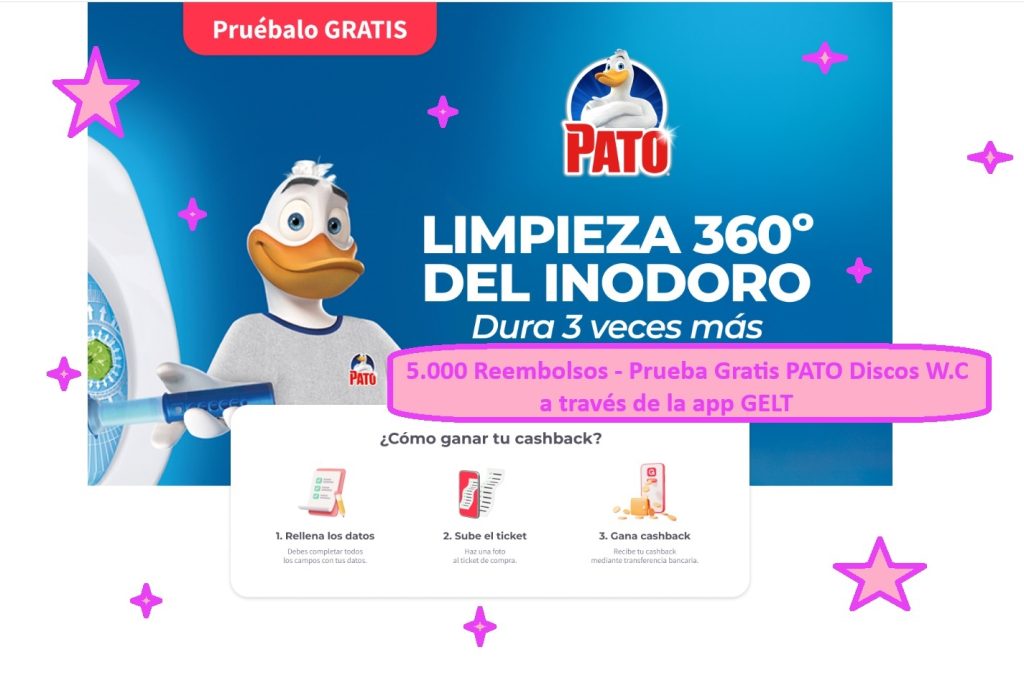 5.000 Reembolsos - Prueba gratis PATOS Discos activos para w.c