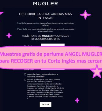 Muestras gratis de perfume ANGEL MUGLER para RECOGER en tu Corte Inglés mas cercano