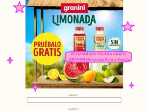 REEMBOLSOS PRUEBA GRATIS Granini Limonada