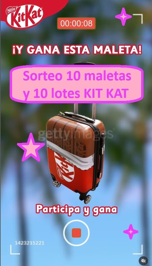 Sorteo 10 maletas y 10 lotes KIT KAT