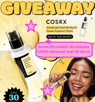 Sorteo BELLAGRIO 30 unidades COSRX Advanced Snail Mucin