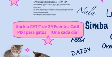 Sorteo CATIT de 29 Fuentes para gatos Pixi