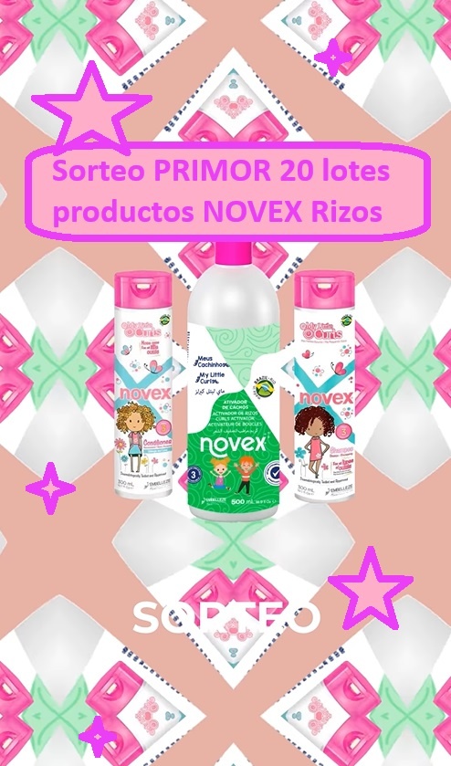 Sorteo PRIMOR 20 lotes productos NOVEX Rizos