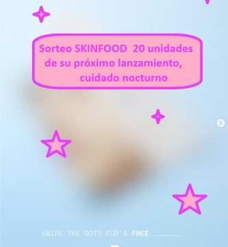 Sorteo SKINFOOD 20 unidades de su próximo lanzamiento, cuidado nocturno