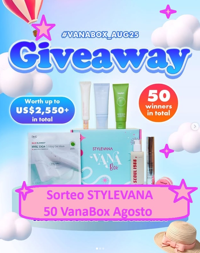 Sorteo STYLEVANA de 50 VanaBox Agosto