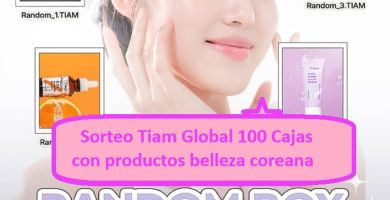 Sorteo Tiam Global 100 Cajas productos belleza coreana