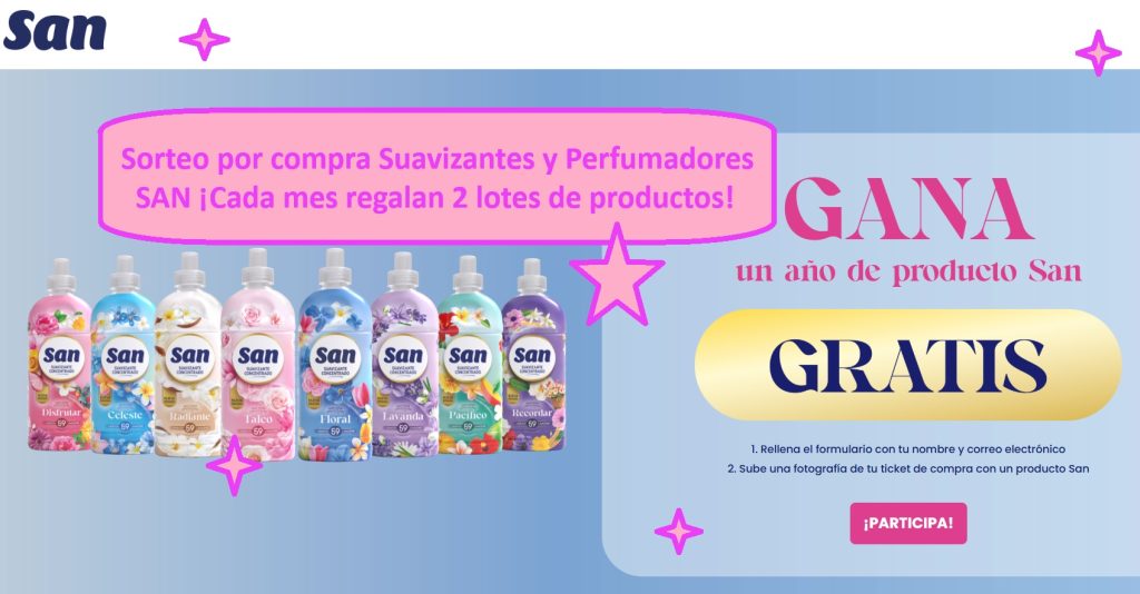 Sorteo por compra Suavizantes SAN
