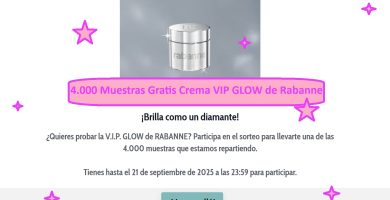4.000 Muestras Gratis Crema VIP GLOW de Rabanne