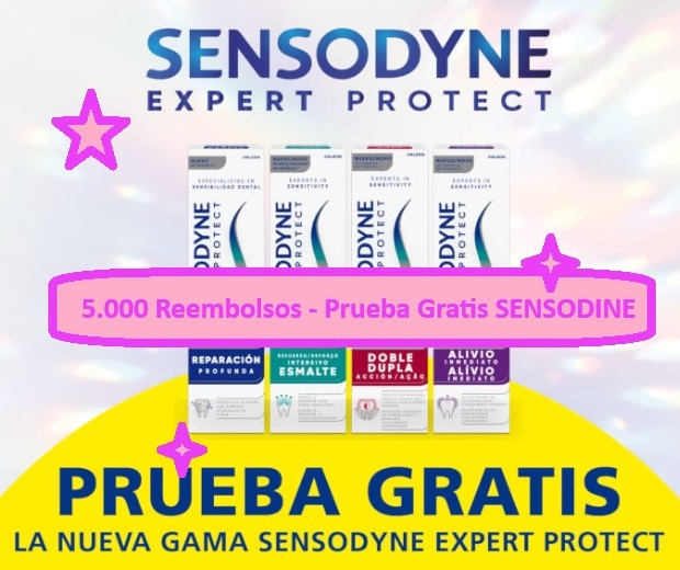 5.000 Reembolsos - Prueba Gratis pasta de dientes SENSODINE