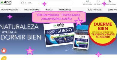 500 reembolsos Prueba Gratis ARKOPHARMA SUEÑO