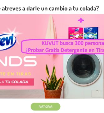 KUVUT busca 300 personas Probar Gratis Tiras Detergente ASEVI