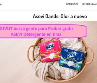KUVUT busca gente para ptobar gratis Detergente Tiras Asevi