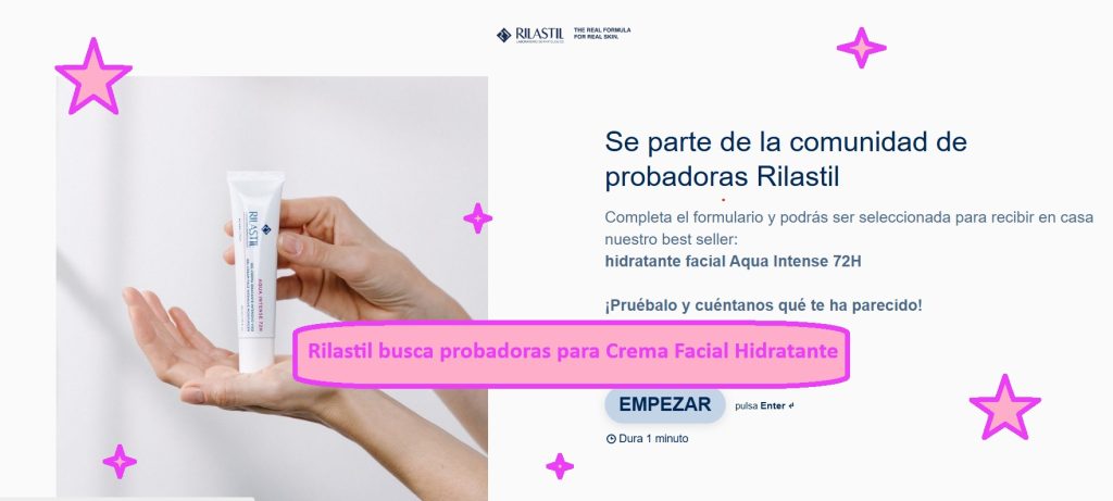 Rilastil busca probadoras para Crema Facial Hidratante