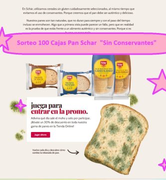 Sorteo 100 Cajas Pan Schar Sin Conservantes