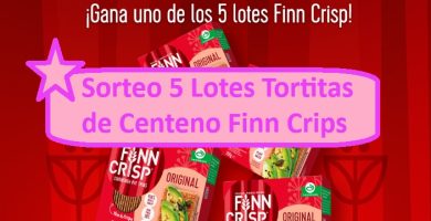 Sorteo 5 Lotes Tortitas de Centeno Finn Crips