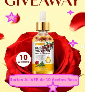 Sorteo ALIVER de 10 Aceites Rosa facial y corporal