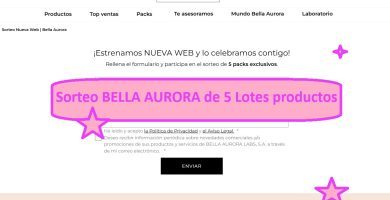 Sorteo BELLA AURORA de 5 Lotes productos