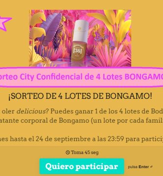 Sorteo City Confidencial de 4 Lotes BONGAMO