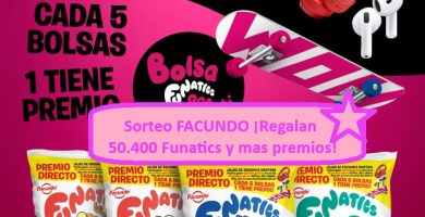 Sorteo FACUNDO ¡Regalan 50.400 Funatics y mas premios!