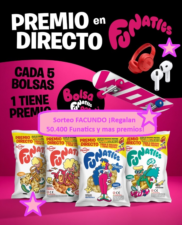 Sorteo FACUNDO ¡Regalan 50.400 Funatics y mas premios!