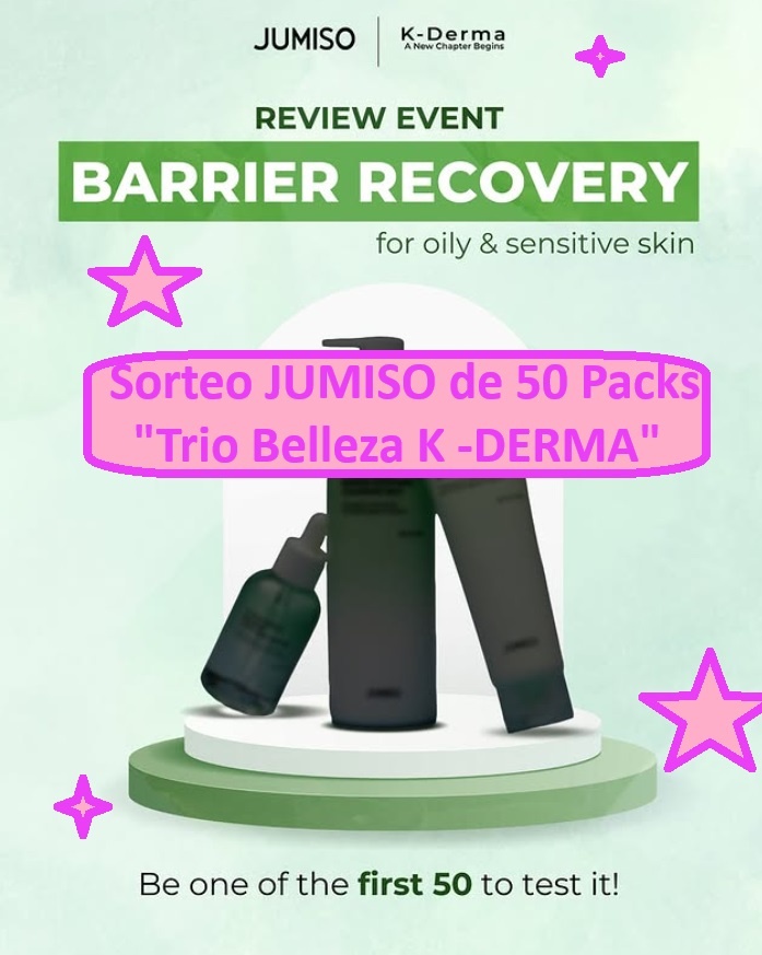 Sorteo JUMISO de 50 Packs "Trio Belleza K -DERMA"