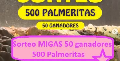 Sorteo MIGAS de 500 Palmeritas 50 ganadores