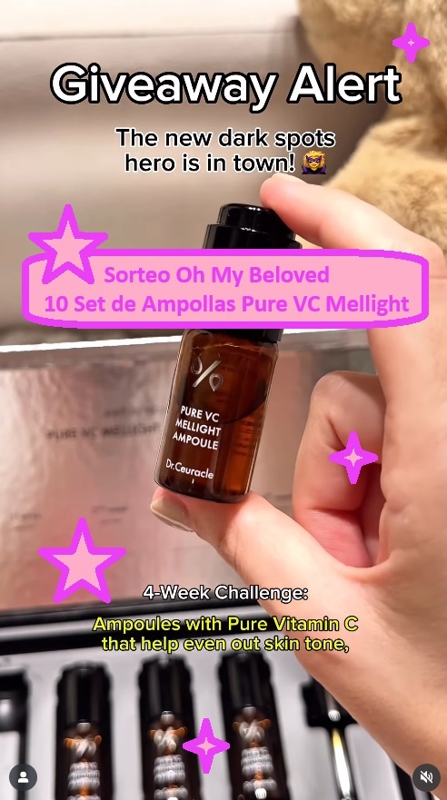 Sorteo Oh My Beloved de 10 Set de Ampollas Pure VC Mellight