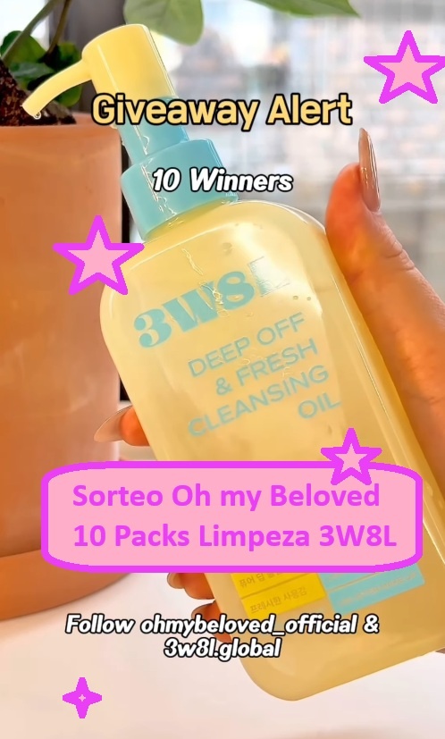 Sorteo Oh my Beloved 10 Packs Limpieza Oh My Beloved