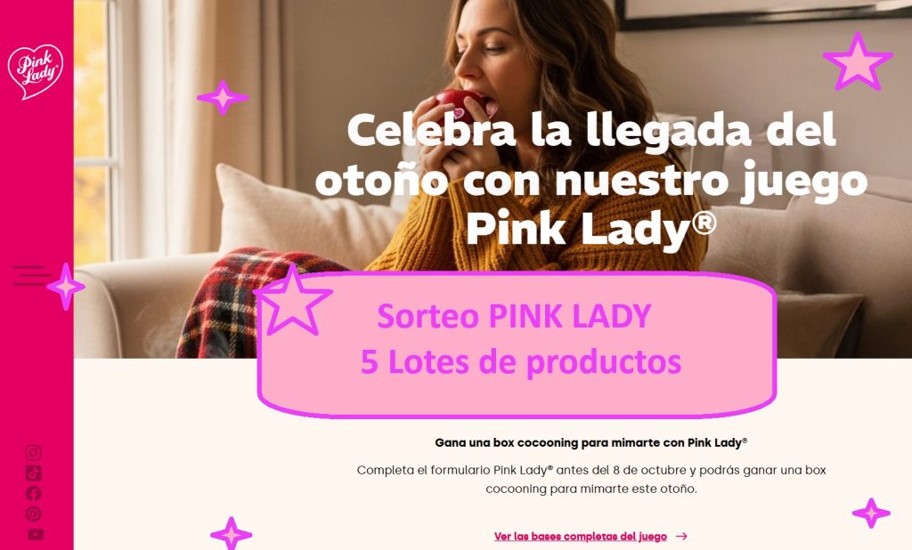 Sorteo PINK LADY de 5 lotes de productos
