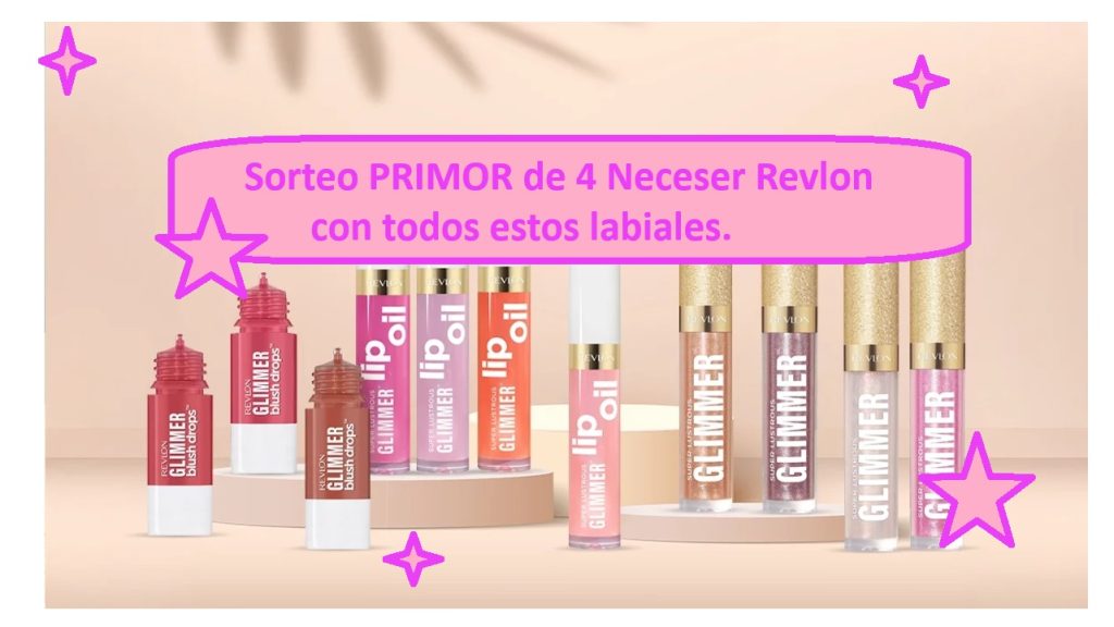 Sorteo PRIMOR de 4 Neceser Revlon con labiales