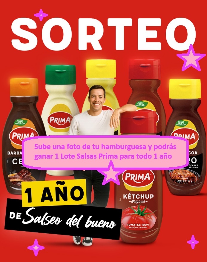 Sorteo Salsas Prima de 1 año de salsas