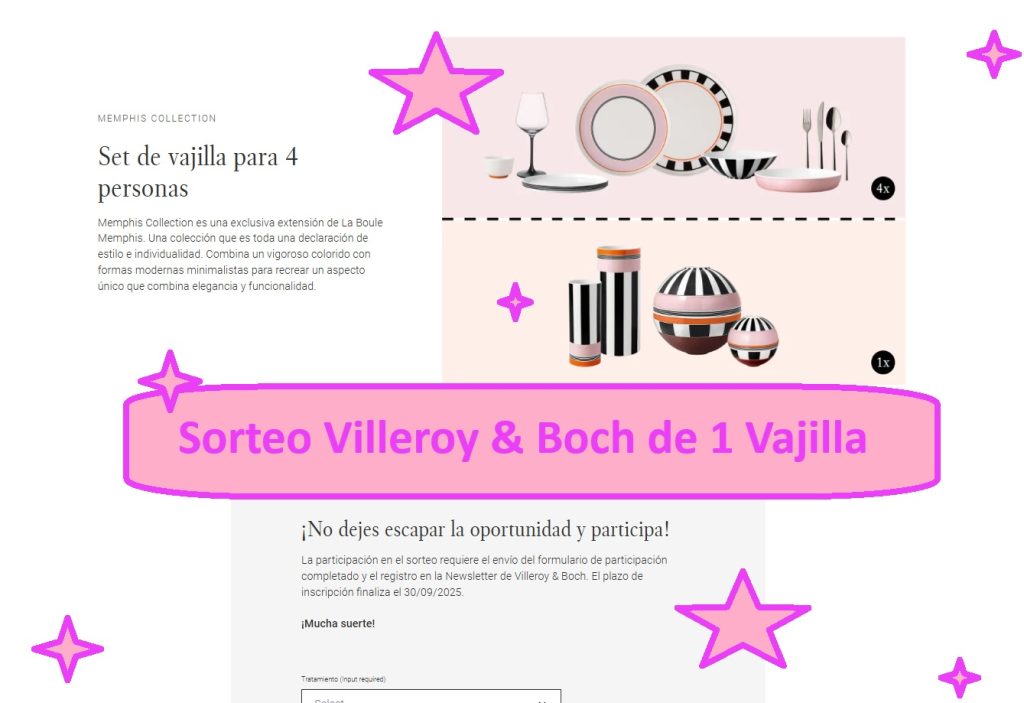 Sorteo Villeroy & Boch de 1 Vajilla para 4