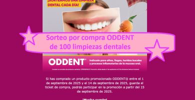 Sorteo por compra ODDENT de 100 limpiezas dentales