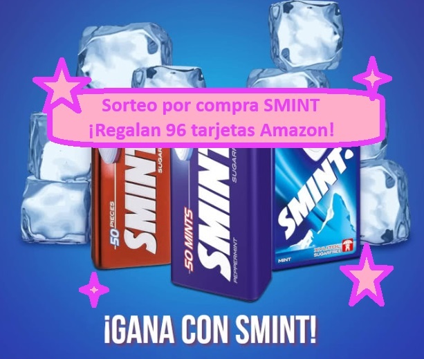 Sorteo por compra SMINT ¡Regalan 96 tarjetas Amazon!