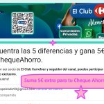 Suma 5€ extra para tu Cheque Ahorro Carrefour