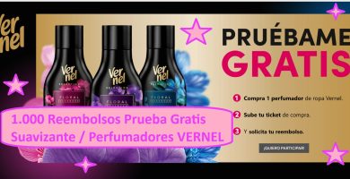1.000 Reembolsos Prueba Gratis Suavizante VERNEL