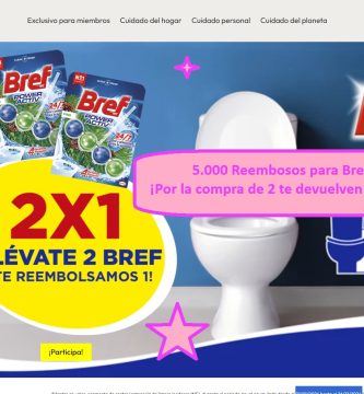 5.000 Reembolsos para Bref W.C Ambientador