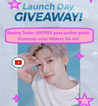 Beauty Tester ISNTREE para probar gratis protector solar Watery Sun Gel