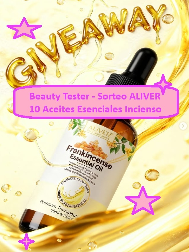 Beauty Tester - Sorteo ALIVER Aceites Esenciales Incienso