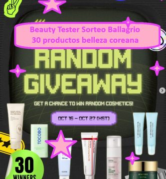 Beauty Tester Sorteo Ballagrio de 30 productos belleza coreana