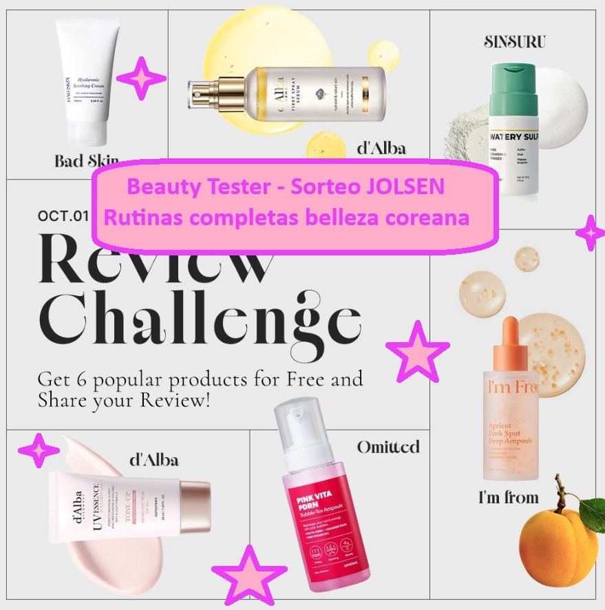 Beauty Tester - Sorteo JOLSEN de rutinas completas belleza coreana