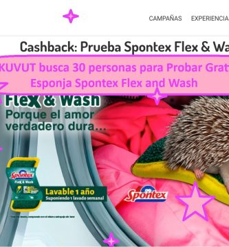 KUVUT busca 30 personas para Probar Gratis Esponja Spontex Flex and wash