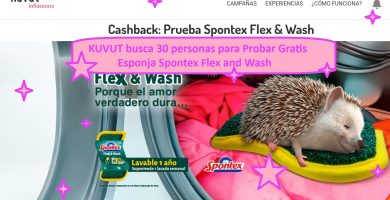 KUVUT busca 30 personas para Probar Gratis Esponja Spontex Flex and wash