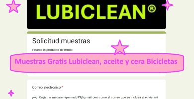 Muestras Gratis Lubiclean, aceite y cera Bicicletas