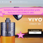 Sampleo busca gente para probar gratis Perfume VIVO CERRUTI 1881