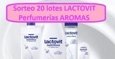 Sorteo 20 lotes LACTOVIT de parte de Perfumerías AROMAS