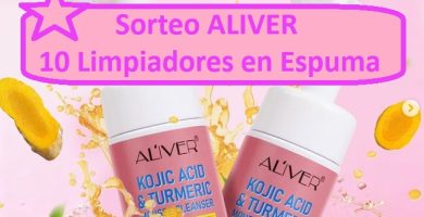 Sorteo ALIVER de 10 Limpiadores en espuma cúrcuma