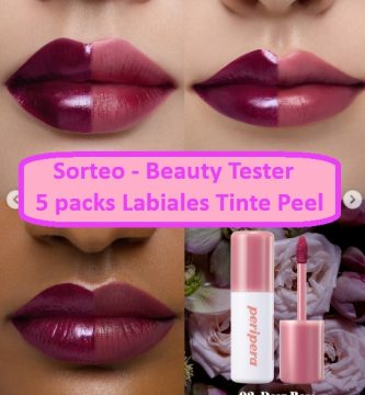 Sorteo Beauty Tester de Cliocometics de 5 packs labiales tinte peel