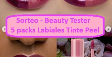 Sorteo Beauty Tester de Cliocometics de 5 packs labiales tinte peel
